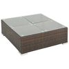 vidaXL 6-tlg. Garten-Lounge-Set mit Auflagen Poly Rattan Braun