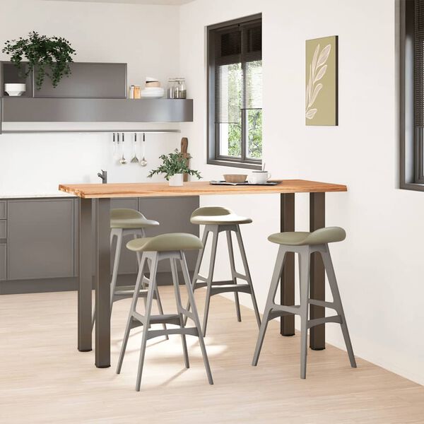 vidaXL Bartisch Baumkante 180x80x112cm Massivholz Eiche Rechteckig