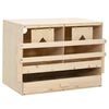 vidaXL Legenest f&uuml;r H&uuml;hner 2 F&auml;cher 63x40x45 cm Massivholz Kiefer