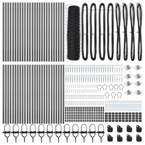 vidaXL Zaunpfosten Grau