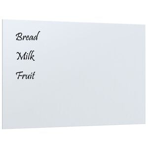 vidaXL Magnettafel Wandmontage Wei&szlig; 60x40 cm Hartglas