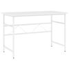 vidaXL Computertisch Wei&szlig; 105x55x72 cm MDF und Metall