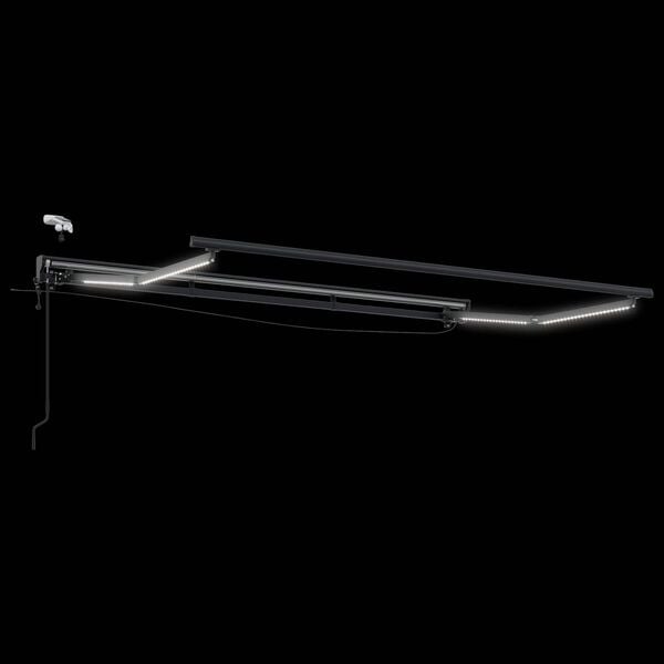 vidaXL Elektrische ausziehbare Markise Blau und Orange 3,5 x 2 m