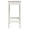 vidaXL Barstühle 2 Stk. Weiß 40x40x78 cm Massivholz Kiefer