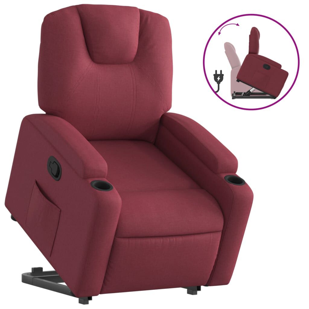 VidaXL Relaxsessel Weinrot Stoff (372482) Ab 145,80 Produktbild-Vorschau 7