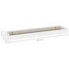 vidaXL Loggia Wandregale 4 Stk. Eichen-Optik und Wei&szlig; 60x15x4 cm MDF