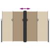 vidaXL Seitenmarkise Ausziehbar Taupe 220x1000 cm