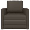 vidaXL Schlafsofa 60cm Grau Kunstleder