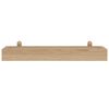vidaXL Wandregale 2 Stk. 60x15x4 cm Massivholz Teak