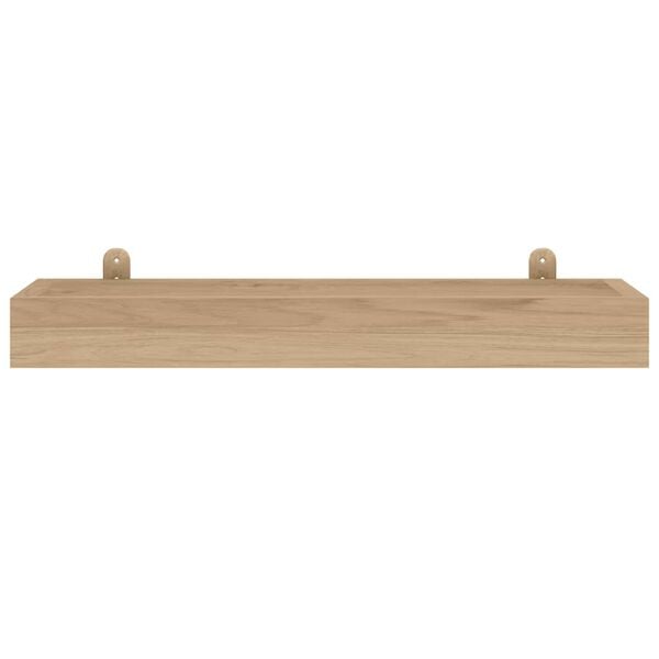 vidaXL Wandregale 2 Stk. 60x15x4 cm Massivholz Teak