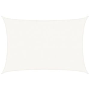 vidaXL Sonnensegel HDPE Rechteckig 4 x 6 m Wei&szlig;