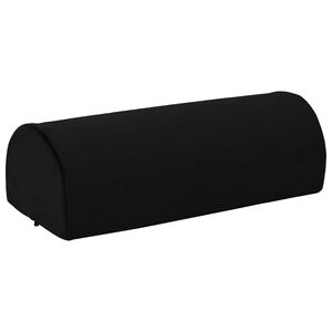 vidaXL Fu&szlig;st&uuml;tzenkissen 42 x 18 x 13 cm Fest PU-Schaum Schwarz