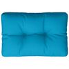 vidaXL Palettenkissen Blau 50x40x12 cm Stoff