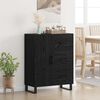vidaXL Sideboard mit Schubladen Schwarz Eichen-Optik 69,5 x 34 x 90 cm