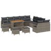 vidaXL Garten-Sofa-Set 14 stk. 13-Sitzanzahl Grau