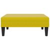 vidaXL Schlafsofa 2-Sitzer mit Fu&szlig;hocker Gelb Samt