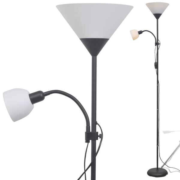 vidaXL Stehlampe Schwarz