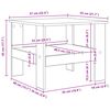vidaXL Couchtisch Artisan-Eiche 57 x 55 x 45 cm Holzwerkstoff