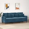 vidaXL 3-Sitzer-Sofa Blau 180 cm Samt