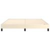 vidaXL Boxspringbettgestell Creme 180x200 cm Kunstleder