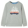 vidaXL Kinder-Sweatshirt Hellkhaki Melange 92