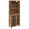 vidaXL Highboard Altholz 69,5 x 34 x 180 cm Holzwerkstoff