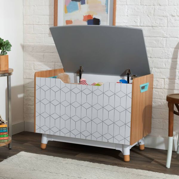 KidKraft Spielzeugkiste Mid-Century Modern Grau 74&times;46&times;56 cm