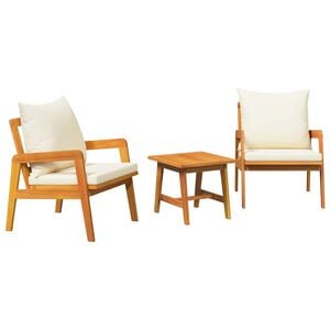 vidaXL Bistrogarnitur 3 stk. Braun Massivholz Akazie