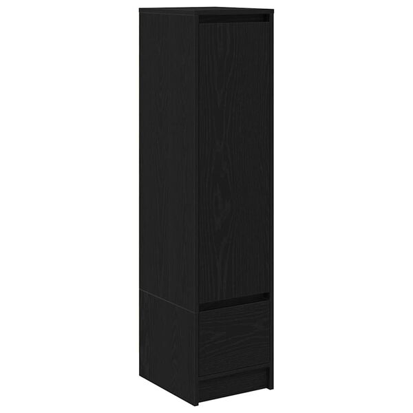 vidaXL Highboard Schwarz Eichen-Optik 29,5x34x119,5 cm Holzwerkstoff
