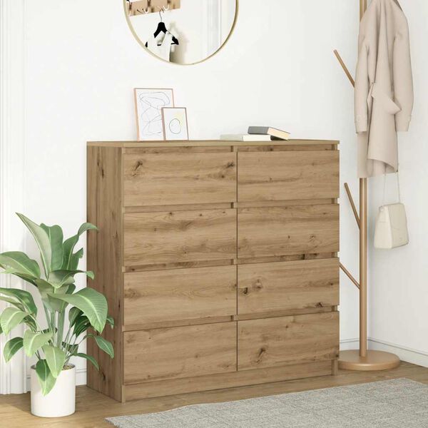 vidaXL Sideboard Artisan-Eiche 100x35x99 cm Holzwerkstoff