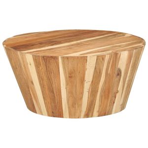 vidaXL Couchtisch &Oslash;65x31 cm Massivholz Akazie