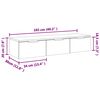 vidaXL Wandschrank Grau Sonoma 102x30x20 cm Holzwerkstoff
