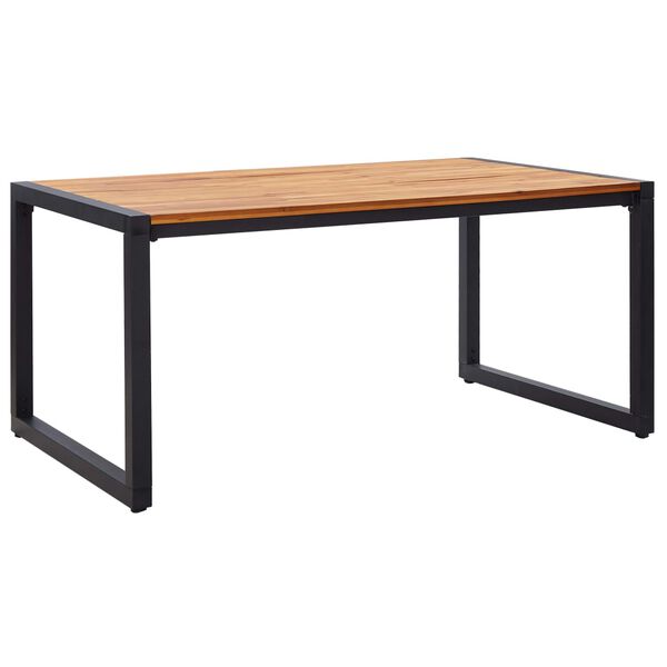 vidaXL 5-tlg. Garten-Essgruppe Schwarz