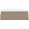 vidaXL Boxspringbett Matratze Cappuccino-Braun 180x200 cm Kunstleder