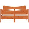 vidaXL Massivholzbett ohne Matratze Wachsbraun 160x200 Kiefernholz