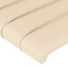 vidaXL Boxspringbett mit Matratze Creme 120x200 cm Stoff