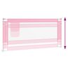 vidaXL Kleinkind-Bettschutzgitter Rosa 190x25 cm Stoff
