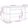 vidaXL Schreibtisch Artisan-Eiche 140 x 50 x 75 cm Holzwerkstoff