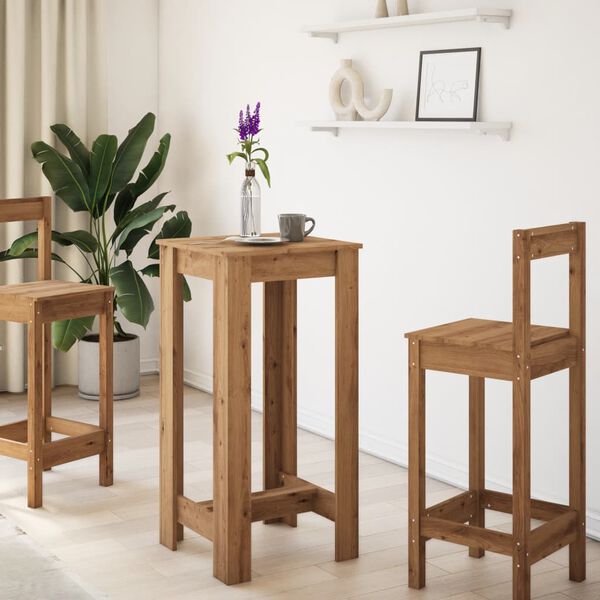 vidaXL Bartisch Artisan-Eiche 51x50x103,5 cm Holzwerkstoff