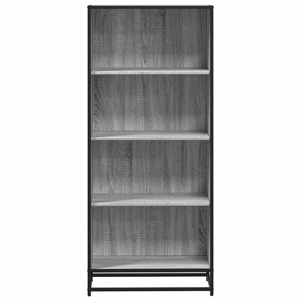 vidaXL B&uuml;cherregal Grau Sonoma 60x35x139 cm Holzwerkstoff
