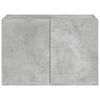 vidaXL TV-Wandschrank mit LED-Leuchten Betongrau 60x35x41 cm