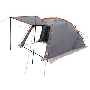 vidaXL Tunnelzelt Grau und Orange 361 x 235 x 147 cm