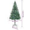 vidaXL K&uuml;nstlicher Weihnachtsbaum Gr&uuml;n 180 cm PVC und Stahl