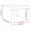 vidaXL Couchtisch Altholz 50 x 50 x 35 cm Holzwerkstoff