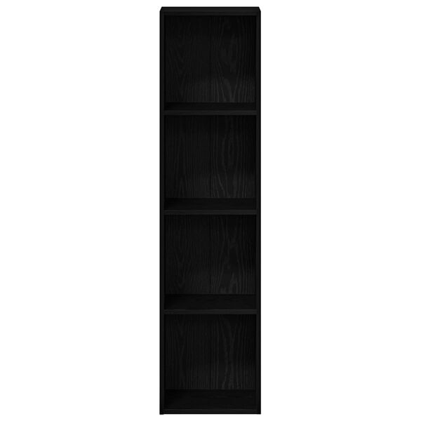 vidaXL | B&uuml;cherregal | Schwarz Eichen-Optik 36 x 30 x 143 cm Holzwerkstoff