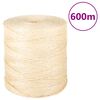 vidaXL Seil 100% Sisal 2 mm 600 m