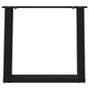vidaXL Couchtischbeine U-Form 2 Stk. Schwarz 50x(42-43) cm Stahl
