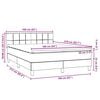 vidaXL Boxspringbett mit Matratze Dunkelblau 160x210 cm Samt
