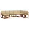vidaXL Outdoor-Sofagarnitur 8 stk. Natur und Beige