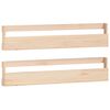 vidaXL Wand-Schuhregale 2 Stk. 110x9x23 cm Massivholz Kiefer
